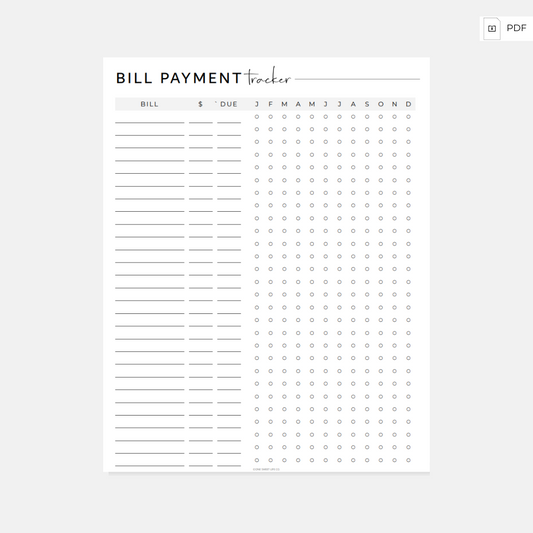 Bill Payment Tracker