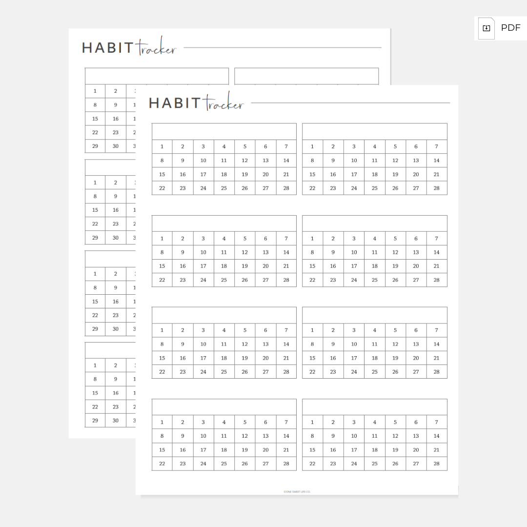 Monthly Habit Tracker